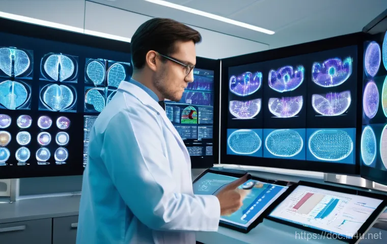 의료분야 AI 활용 사례 - **Prompt 1: AI-Enhanced Fetal Ultrasound**
    A highly detailed, realistic image of a modern obstet...