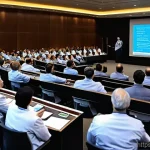 전문 의료진을 위한 학술대회 추천 - **Image Prompt 1: Knowledge Exchange and Cutting-Edge Medical Technology**
    "A group of diverse m...