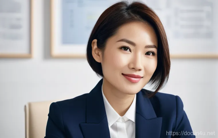 의료직 전공의 인터뷰 경험 - **Image Prompt 1: Confident First Impression**
"A young, professional East Asian female doctor o...